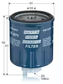 TECNECO FILTERS gs5672 -  Топливный фильтр